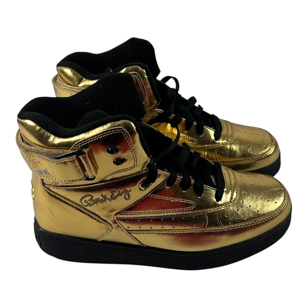 Ewing Athletics 33 Hi Metallic Gold High Top Sneakers Men's Size 10 - Picture 11 of 16